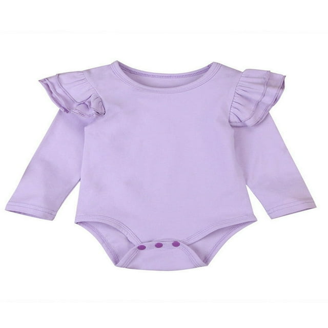 Barboteuse pour Nouveau-Née Fille, Justaucorps à Volants, Combinaison, Tenue