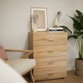 thumbnail image 2 of Cómoda Cajonera Top Living Minimalista Estilo Madera Roble, 2 of 7