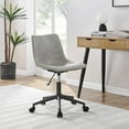 thumbnail image 3 of New Pacific Direct Clarke 22" PU and Plywood Swivel Office Chair in Gray, 3 of 11