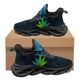 thumbnail image 1 of Zapatillas deportivas con plataforma y cordones con estampado polinesio de hojas de arce, zapatos de malla transpirables y acolchados para mujer y hombre., 1 of 6