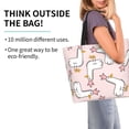 thumbnail image 3 of Bingfone Canvas Tote Bag For Women With Inner Pocket Aesthetic Cute Shopping Tote Bags Reusable Grocery Bags-Goose Queen, 3 of 9