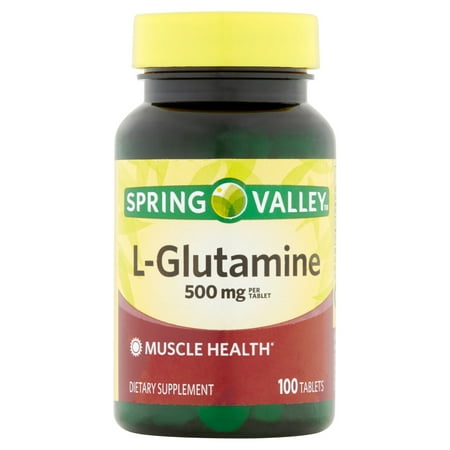 Spring Valley L-Glutamine 500 MG Capsules, 100 Ct