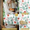 thumbnail image 5 of Pioneer Flower Floral Print Pattern Round Tablecloth 60 X 60 Inch, Wrinkle Resistant Wipeable Table Cloth for Kitchen Dining Picnic Patio Party, 5 of 6