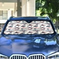 thumbnail image 4 of Coconut Tree with Mountain Car Windshield Sun Shade Foldable Car Front Window Visor Heat and UV Protection 55x27.6, 4 of 8