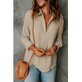 thumbnail image 1 of Women's Apricot Collared 3/4 Sleeve Shirt, 1 of 10