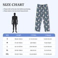 thumbnail image 4 of Lsque Cute Rabbit Floral Print Men's Pajama Pants, Lounge Pant - Comfortable Home Wear,Elastic Waistband, Stylish Design-XX-Large, 4 of 9