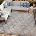 thumbnail image 2 of Nourison Easy Care 8' x 10' Silver Grey Modern Flatweave Indoor/Outdoor Rug, 2 of 14