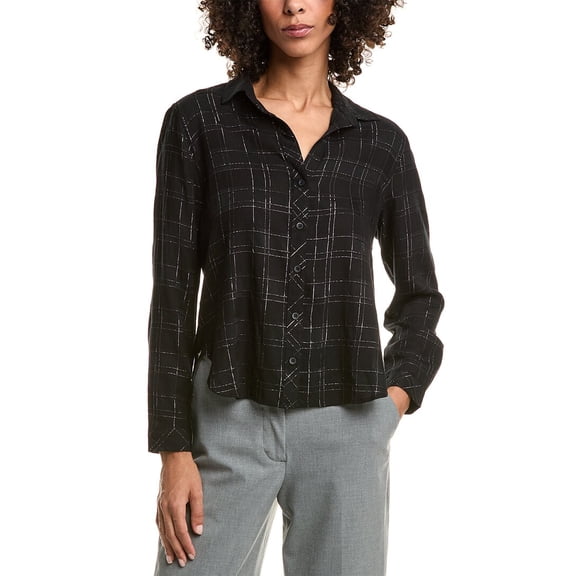 Side Stitch Womens Printed Tassel Peasant Top