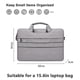 thumbnail image 2 of grey Bolso para ordenador portátil, maletín de negocios de 15,6 pulgadas, bandolera de hombro repelente al agua, bolso para ordenador, trabajo, oficina y viajes, 2 of 5
