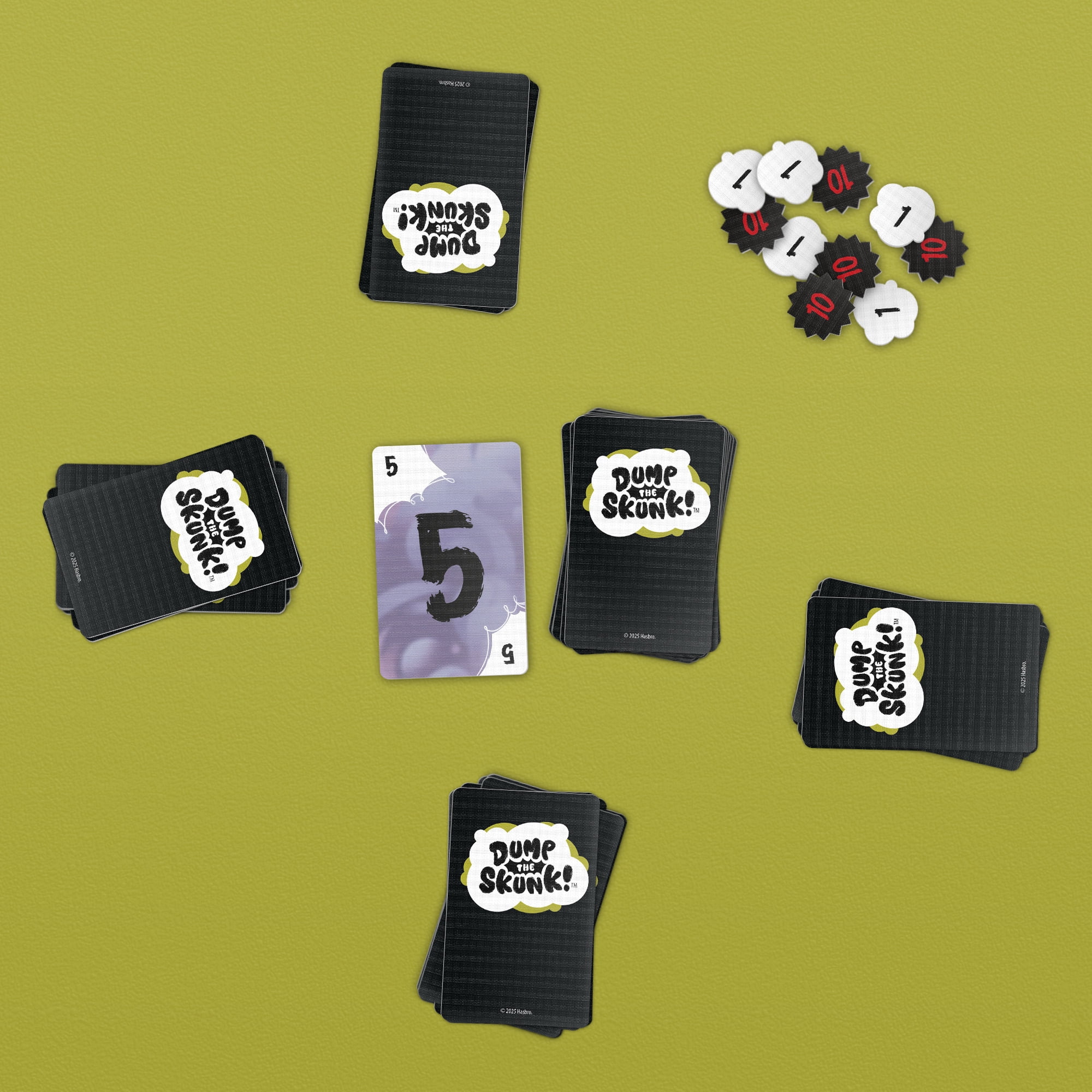 Dump the Skunk! Family Card Game by Reiner Knizia, Stocking for Adults, Teens, Kids, Ages 7 and up