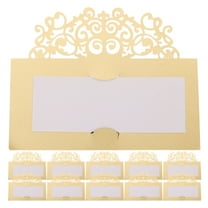 Masteelf Golden Paper Tent Cards for Decorating Simple Practical Wedding Party Table Signs 20pcs