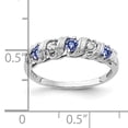 thumbnail image 4 of 14K White Gold 2.75mm Tanzanite AA Diamond Ring Size 6, 4 of 4