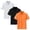 Orange, variant on HAOTAGS Boys Polo Shirt Set 3 Piece Short Sleeve Casual Sports Outfit Summer Tracksuit Children Clothes Set Orange Size 8