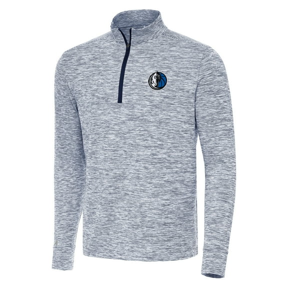 Men's Antigua Navy Dallas Mavericks Cause Quarter-Zip Top