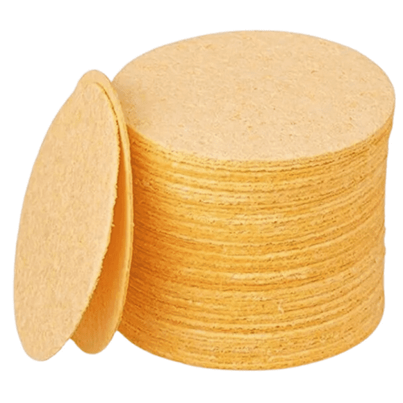 Esponjas Faciales Comprimidas de Celulosa Pack 72 Unidades Amarillo – Limpieza Profunda y Suavidad Extrema