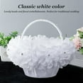 thumbnail image 4 of Cesta De Boda De Pétalos, Estilo Elegante, Cesta De Flores Blanca Para Niños, Tela Ligera Y Para Actividades Religiosas, 4 of 7