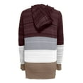 thumbnail image 5 of TINZ Manches Longues Blouse Chandail Hauts à Capuche Patchwork Mode Décontractée Col en V sous-Vêtements Thermiques pour Femmes Hauts Thermiques Manches Longues avec Design Manches Longues Thermiques pour Femmes, 5 of 5