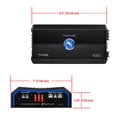 thumbnail image 4 of Planet Audio PL4000.1D Pulse Series Class D Monoblock Car Amplifier - 1 Ohm Stable, MOSFET, Low Level Inputs, Low Pass Crossover, 4000 High Output, 4 of 16