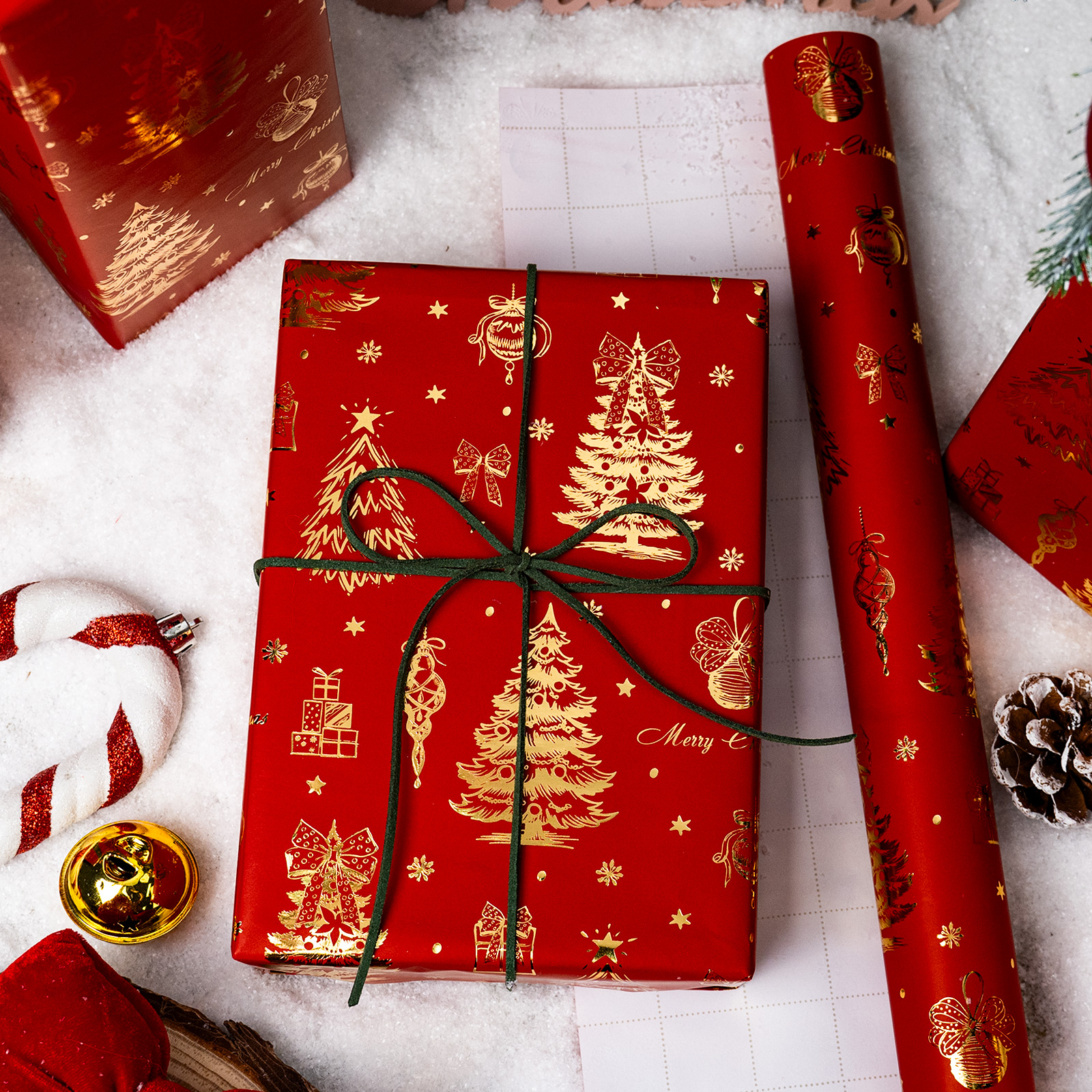 Homeral Christmas Wrapping Paper, 17 Inch x 33 Feet photo 2