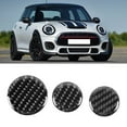 thumbnail image 2 of Multimedia Knob Decor 3Pcs Left Hand Driving Carbon Fiber Multimedia Knob Cover Trim Decor Fit For Mini F55 F56, 2 of 8