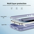 thumbnail image 5 of Dteck for iPhone 12 Pro Max Case with Camera Stand, Military-Grade Drop Protection Magnetic Phone Case Compatible with MagSafe Accessories, Frosted Purple, 5 of 9