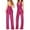 Hot Pink, variant on Patlollav Women Sequin Solid Color Short-Sleeve Casual Jumpsuit on Ladies