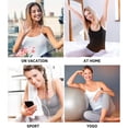 thumbnail image 5 of Women's V-Neck Camisole Adjustable Strap Tank Tops with Built in Shelf Bra Stretch Undershirts Sleeveless Tube Top, 5 of 9