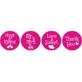 thumbnail image 1 of Darling Souvenir Wedding Theme Stickers chocolate Candy Labels 190 Pcs Party Favor-Fuchsia Pink, 1 of 1