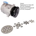 thumbnail image 4 of Valve Plate Sealing Gasket, Metal Set Of 4 Wear Resistance AC Compressor Valve Plate  Sealing  for SD 6V12, 4 of 7