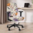 thumbnail image 6 of Chririnla Halloween Swivel Computer Chair Cover with Skull Pumpkin Pattern, Pack of 2 Removable Covers for High Back Office Armrest Chair, 6 of 8