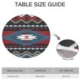 thumbnail image 6 of Vibrant Bohemian Floral Round Tablecloth with Elastic Hem, Fits 52 to 56 Inch Circular Table for Dining Room Decor and Garden Party, 6 of 7