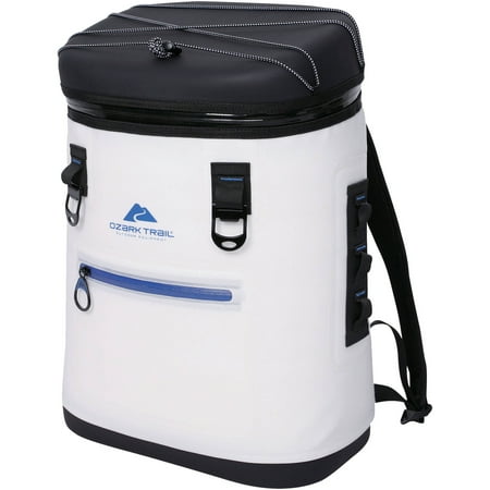 Ozark Trail Premium 20 Can Backpack Cooler, White
