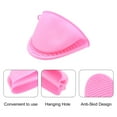 thumbnail image 4 of Mini Horno Mitones Unique Bargains TPE Calor Resistente Olla Soporte Pinza Agarraderas para Cocina Hornear Cocinar Parrilla Rosa 3uds, 4 of 6