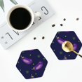 thumbnail image 5 of Disketp Eggplant Funny Coasters,4 Pcs Leather Coasters With Holder, Perfect Housewarming Hostess Gifts,Protect Furniture From Water Marks Scratch And Damage, 5 of 9