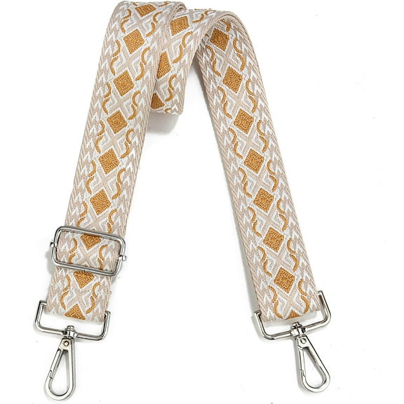 CoCoMangos Crossbody Straps for Purses Silver Hardware Purse Strap Wide Shoulder Strap