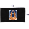 thumbnail image 2 of Fyon US Military Army Single Command Theater Flag banner with Grommets Man cave Decor 3x5Feet, 2 of 4