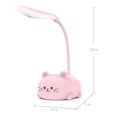 thumbnail image 4 of LED Lamp Light Cute Cat Design Night Light with Flexible Neck USB Rechargeable for Tabletop Desk  Pink, 4 of 8