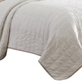 thumbnail image 3 of Veria 3 Piece King Quilt Set with Channel Stitching The Urban Port, Cream and Beige- Saltoro Sherpi, 3 of 5