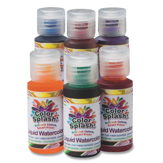(Price/Set)1-oz. Color Splash! Liquid Watercolor Assortment