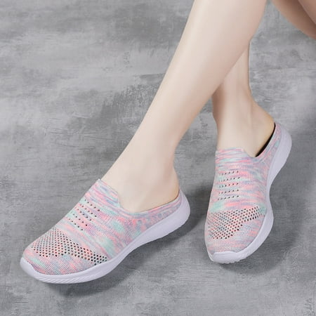 

Summer Trends 2023!AXXD Slippers Women Shoes Sports Flying Woven Breathable Mesh Hollow Out Slippers Sandals For Women Clearance Size 7