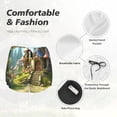 thumbnail image 6 of Lsque Cute Mushroom Town A Printed Women's Running Shorts with Liner Pockets,Elastic Quick Dry Workout Athletic Gym Yoga Shorts,Womens High Waist Shorts-Small, 6 of 9
