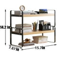 thumbnail image 4 of ZeenArt Desktop Organizer, Wooden Desk Shelf Organizer for Home Office, 4 of 6