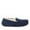 Navy, variant on Fireside By Dearfoams Men's Melbourne Genuine Shearling Moccasin Slipper