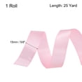 thumbnail image 2 of Unique Bargains 5/8 Inch 25 Yard Satin Ribbon Grosgrain Thin Solid Silk Wedding Bouquet Ribbon for Gift Wrapping Pale Pink, 2 of 7