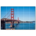 thumbnail image 1 of Picture-Tiles.com: Bridge Ceramic Tile Wall Mural WAL500254-64M. 36"W x 24"H using (24) 6" x 6" Ceramic Tiles-Satin Finish, 1 of 3