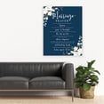 thumbnail image 4 of Koyal Wholesale Marriage Prayer Canvas Wall Art Decor, Navy Blue with White Floral Design, Wedding Registry Ideas, 4 of 5