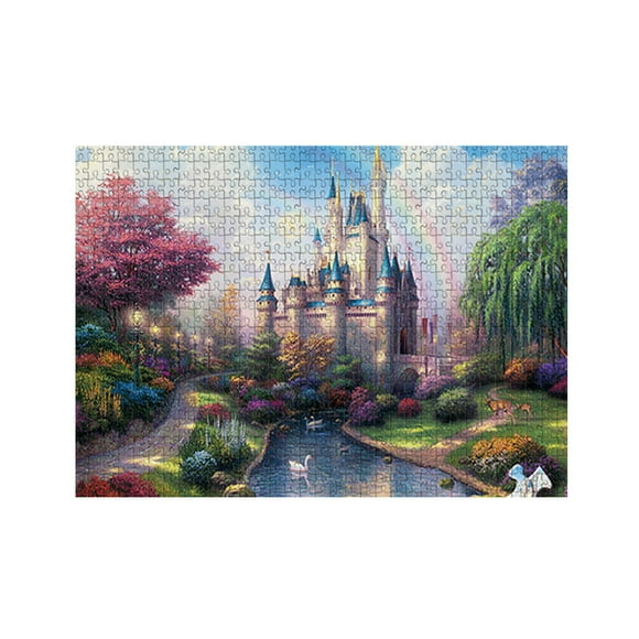 Dvkptbk 1000 Large Adult And Children's Puzzle Festival Gift Virtual Puzzle Christmas