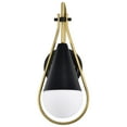 thumbnail image 3 of 60/7901 Nuvo Lighting Admiral - 1 Light Wall Sconce In Contemporary Style-15.38 Inches Tall and 6.5 Inches Wide-Matte Black/Natural Brass Finish, 3 of 19