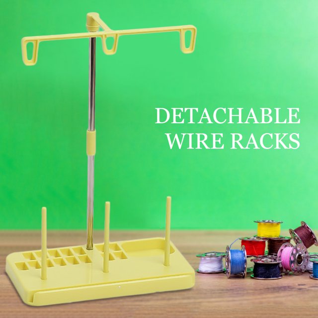 Soporte De Carrete De 3 Conos Estante para línea de bordado, artilugios artesanales, soporte para 3 carretes, accesorios para máquinas de coser Sywqhk Libre de BPA