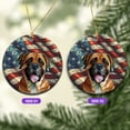 thumbnail image 2 of Patriotic Mastiff Stained Glass Portrait American Flag Ceramic Round Ornament Mastiffs Dog Lover Gifts Idea Home Tree Decor - 01010, 2 of 5